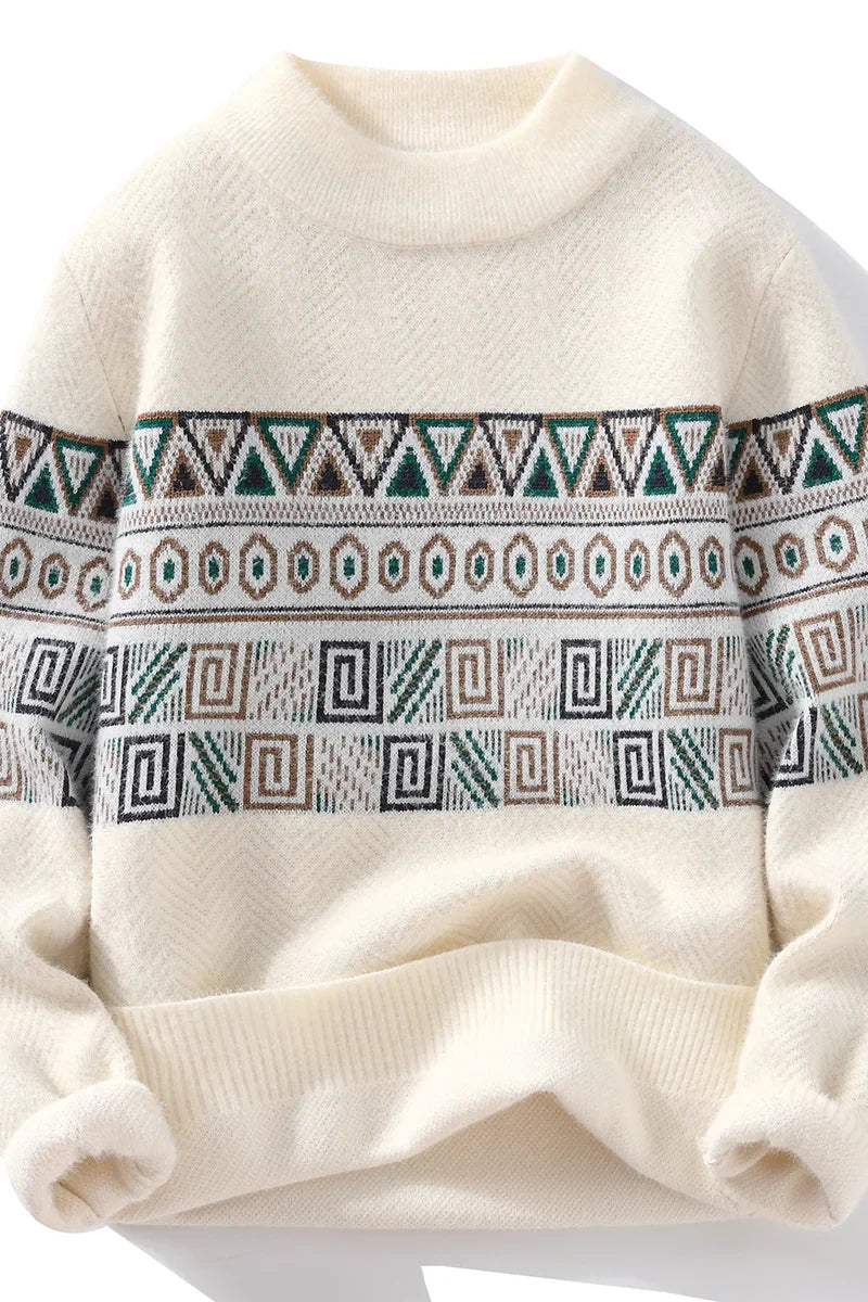 Borison | Men's Striped Knit Sweater