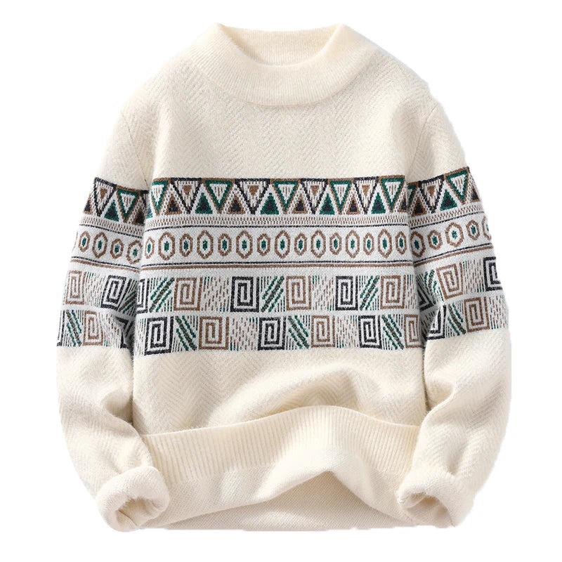 Borison | Men's Striped Knit Sweater