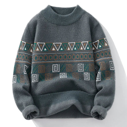 Borison | Men's Striped Knit Sweater