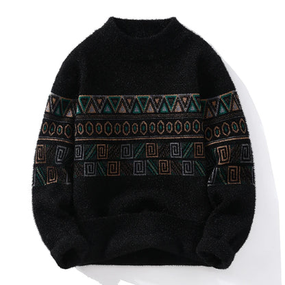 Borison | Men's Striped Knit Sweater